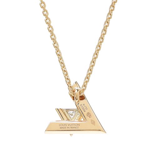 lv pendant necklace|louis vuitton necklace with diamond.